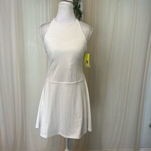 All in Motion NWT White Tennis Dress Built-In Shorts L